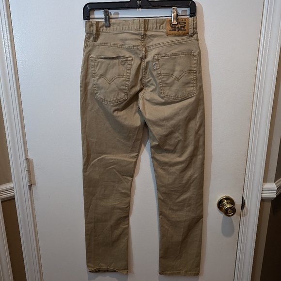 Boy's tan 511 slim Levi's butter soft brushed jeans. Size 16 (28 x 28) - Picture 2 of 6
